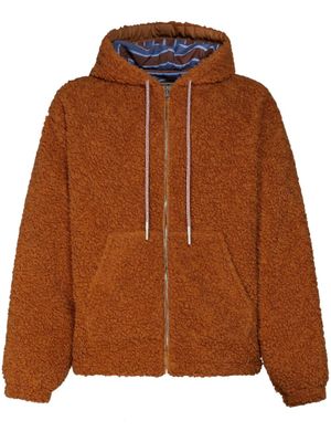 Marni veste à lien de resserrage à logo - Marron
