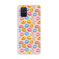 Pink donuts: Galaxy A71 Transparant Hoesje Pink donuts: Galaxy A71 Transparant Hoesje