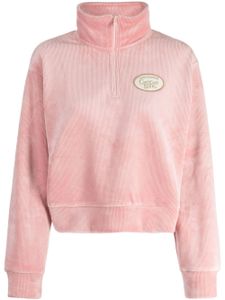 CHOCOOLATE sweat en velours côtelé à fermeture zippée - Rose