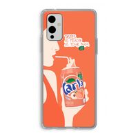 Peach please!: OnePlus 9 Transparant Hoesje