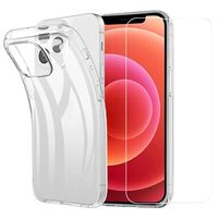Saii 2-in-1 iPhone 13 Mini TPU-hoesje en schermbeschermer van gehard glas - thumbnail