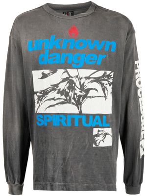 SAINT MXXXXXX t-shirt en coton à imprimé graphique - Gris