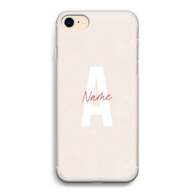 Strawberry Milkshake: iPhone 7 Transparant Hoesje