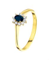 TFT Ring Saffier En Zirkonia Geelgoud