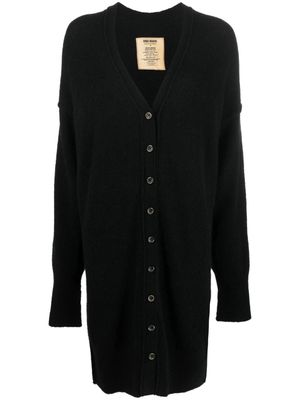 Uma Wang cardigan oversize à fini brossé - Noir