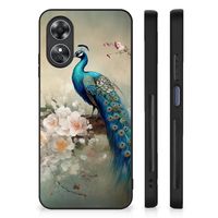 Dierenprint Telefoonhoesje voor OPPO A17 Vintage Pauwen