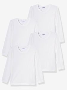 Set van 4 T-shirts wit