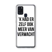 Meer verwacht: Samsung Galaxy A21s Transparant Hoesje Meer verwacht: Samsung Galaxy A21s Transparant Hoesje