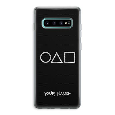 Squid Game: Samsung Galaxy S10 Plus Transparant Hoesje