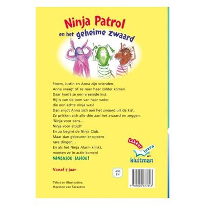 Uitgeverij Kluitman Ninja patrol en het geheime zwaard avi-e4