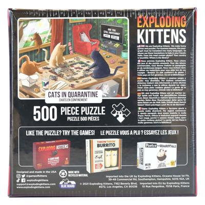 Asmodee Exploding kittens puzzel, 500st.