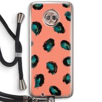 Pink Cheetah: Motorola Moto G6 Transparant Hoesje met koord