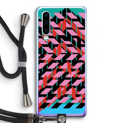 Skew Blush 2: Huawei P30 Transparant Hoesje met koord