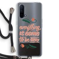 Optimistic flower girl: OnePlus Nord CE 5G Transparant Hoesje met koord