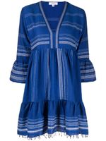 lemlem robe en coton à bords francs - Bleu