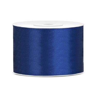 Partydeco Cadeaulint - blauw - 5 cm x 25 meter - satijn - sierlint - inpakken - decoratie Partydeco Cadeaulint - blauw - 5 cm x 25 meter - satijn - sierlint - inpakken - decoratie