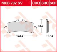 TRW Remblokken, en remschoenen voor de moto, MCB792SCR Sinter carbon