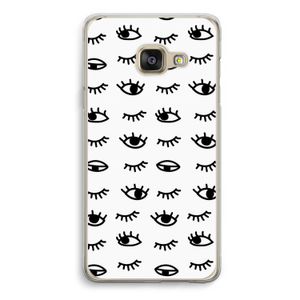 Eye pattern #2: Samsung A3 (2017) Transparant Hoesje