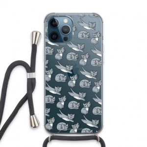 Poezen: iPhone 13 Pro Max Transparant Hoesje met koord