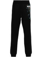 Moschino logo-print cotton track pants - Noir - thumbnail