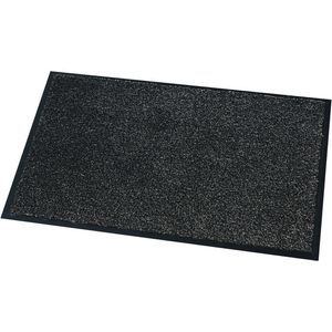 Deurmat/droogloopmat Moorea antraciet grijs 40 x 60 cm   -