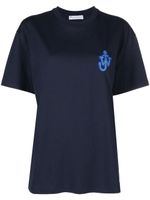 JW Anderson t-shirt à patch logo - Bleu - thumbnail