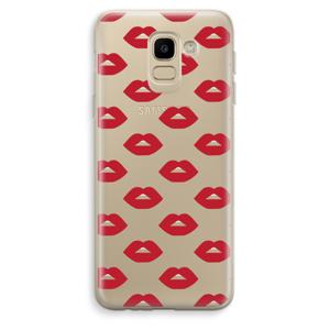 Lips: Samsung Galaxy J6 (2018) Transparant Hoesje