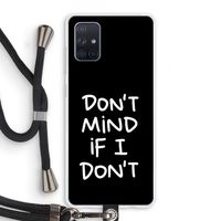 Don't Mind: Samsung Galaxy A71 Transparant Hoesje met koord