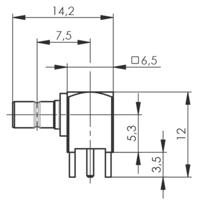 Telegärtner J01160A0591 100024863 SMB-connector Stekker, haaks 50 Ω 1 stuk(s)