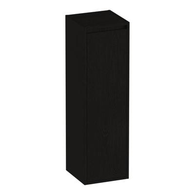 Brauer Adore - Hoge Kast - 120 cm - 1 Deur - Greeploos - Rechtsdraaiend - Timber Black