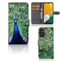 Samsung Galaxy A14 4G | Telefoonhoesje | Met pasjeshouder | Pauw