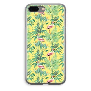 Flamingo party: iPhone 8 Plus Transparant Hoesje