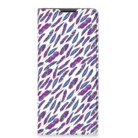 Motorola Edge 30 Pro | Hoesje met Magneet | Feathers Color