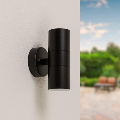 Blenda LED Wandlamp - Dimbaar - 2x GU10 Fitting - IP44 Waterdicht - Up & Down Light - Zwart - Voor binnen en buiten - Modern