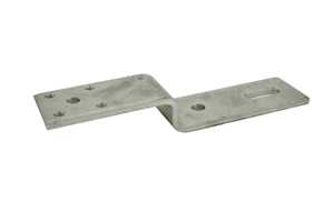 GB vloer-kozijnstrip 110x25x155/60x8, verzet 25 mm verzinkt | 10 stuks - GB073826