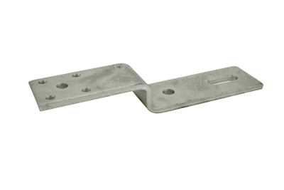 GB vloer-kozijnstrip 110x25x155/60x8, verzet 25 mm verzinkt | 10 stuks - GB073826