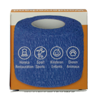 Wonderverband blauw 4.5m x 5cm 1 Stuks