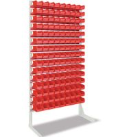 Promat Magazijnrek eenzijdig | H2010xB1010xD400mm | 135 x MK5 rood lichtgrijs | RAL 7035 - 9000449151 9000449151