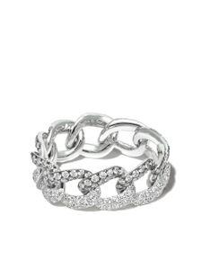 SHAY bague en or blanc 18ct sertie de diamants - Argent