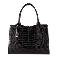 Business Bag crocodile 15.6" laptop tas voor dames -Black