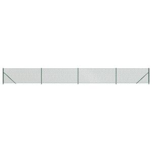 The Living Store Groen Gaashek 1.1 x 10 m - Gegalvaniseerd staal met PVC-coating