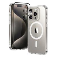 iPhone 15 Pro Classic Hybrid Case Set (HaloLock) - Clear - thumbnail