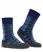 Falke Cosyshoe Checked So Heren Slof Bluecollar