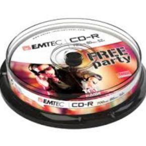 Emtec 52x, 10 pack CD-R 700MB 10stuk(s)