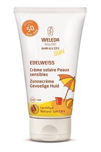 Edelweiss zonnecreme gevoelige huid SPF50