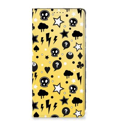 Mobiel BookCase Samsung Galaxy S25 Plus Punk Geel