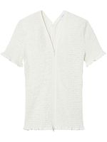 Proenza Schouler White Label blouse zippée en crochet - Blanc