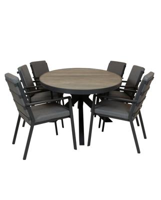 Qopps Kismo tuintafel met Izard stapelbare tuinstoel