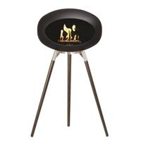 LeFeu Ground Wood Haard Bio Ethanol - Zwart/Oak Smoked