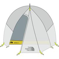 The North Face Tadpole Sl 2 Trekkerstent Tin Grey - Acid Yellow One Size